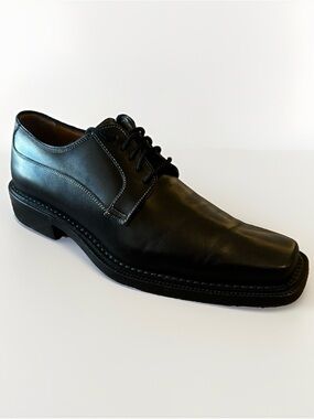 Vintage Antonio Maurizi Men’s 3157 Leather 39 Oxford Square Toe 39 EU 6.5 US